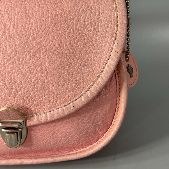 Roots Pink Leather Small Crossbody Bag - Picture 3 of 14